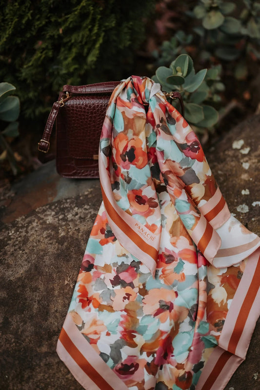 Petal Reverie Silk Scarf