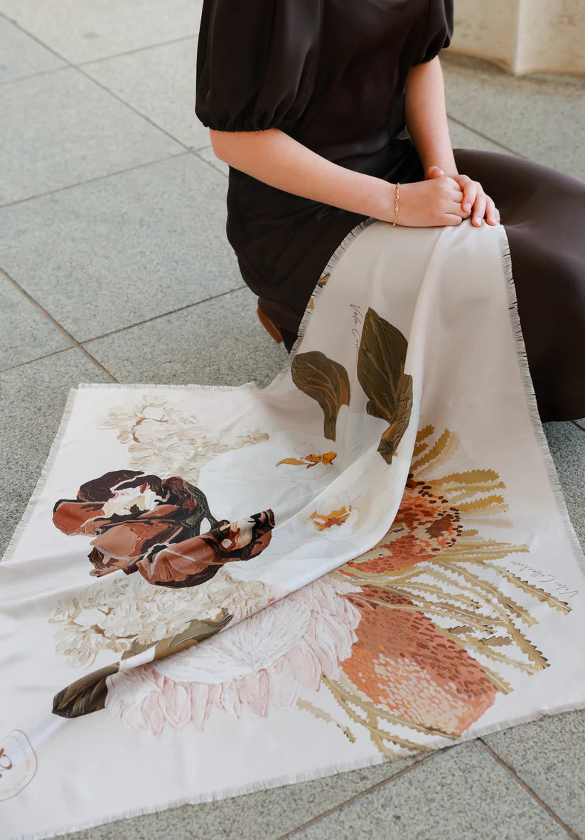 Protea Silk Scarf
