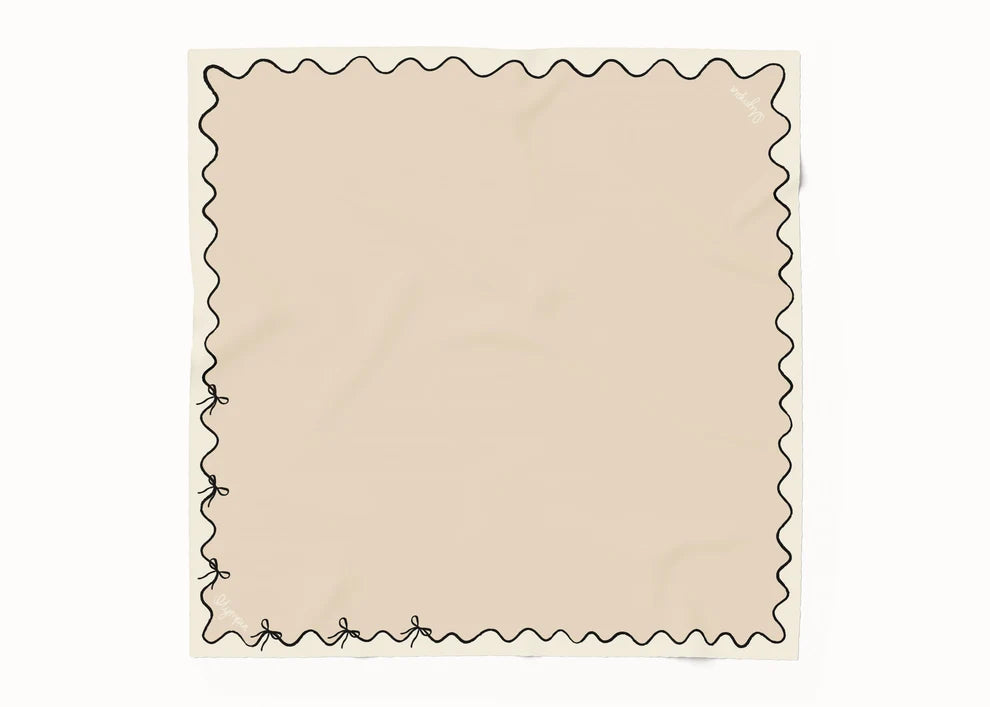 Emilia Bow Shell Silk Cotton Girls Scarf