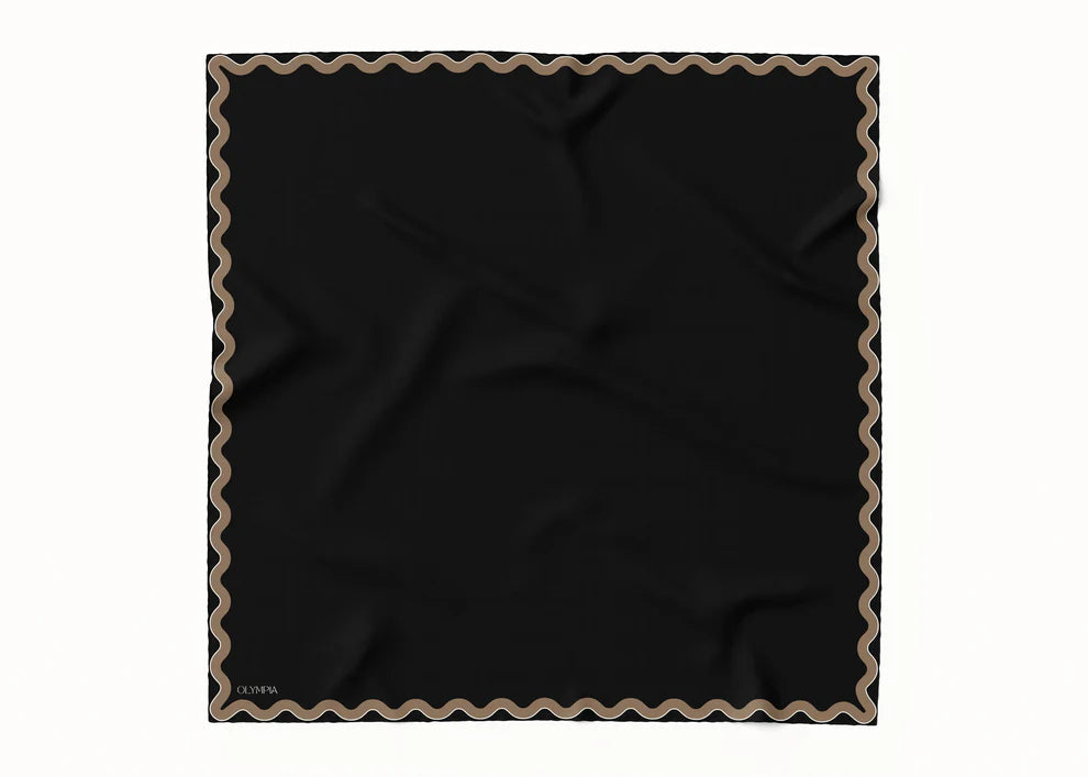 Sophie Ebony Bronze Silk Scarf