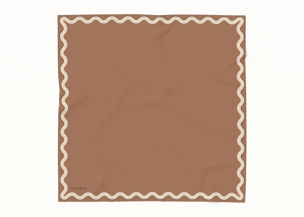Sophie Tan Sand Silk Cotton Girls Scarf