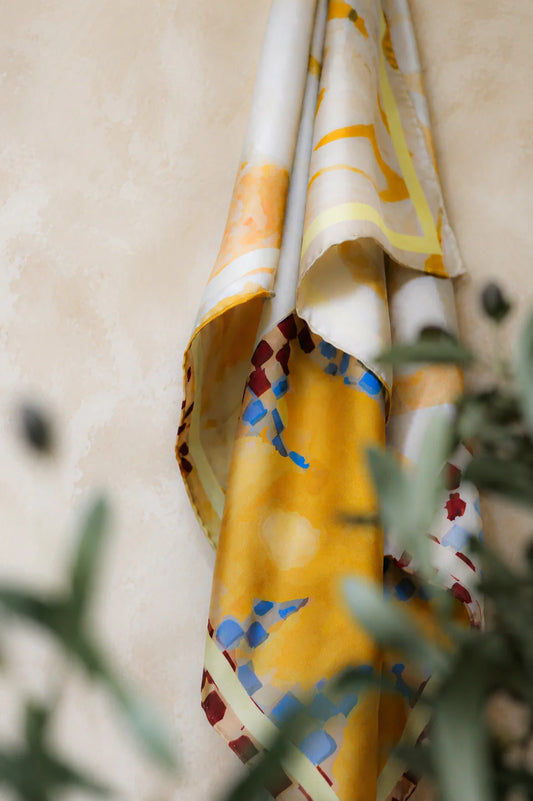 Flower Power Silk Scarf