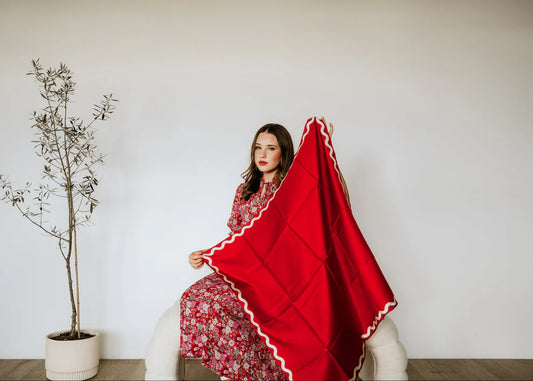 Sophie Hot Tamale Silk Scarf