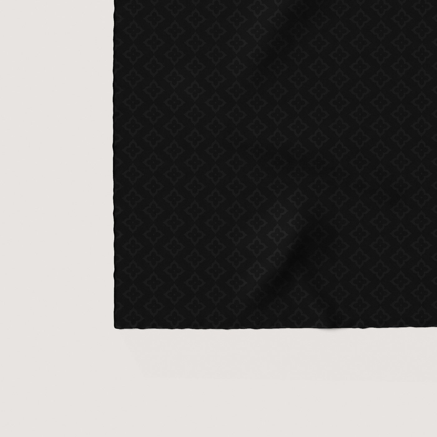 Essence Black Silk Scarf