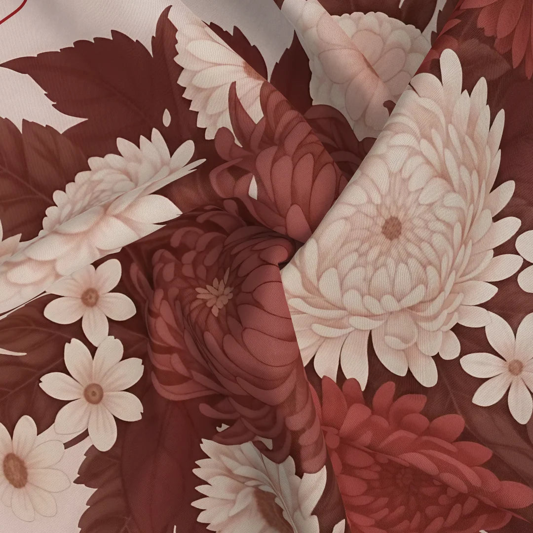 Bouquet Silk Scarf
