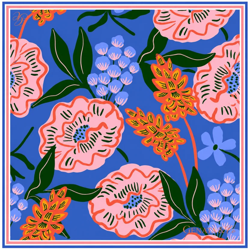 Cobalt Peony