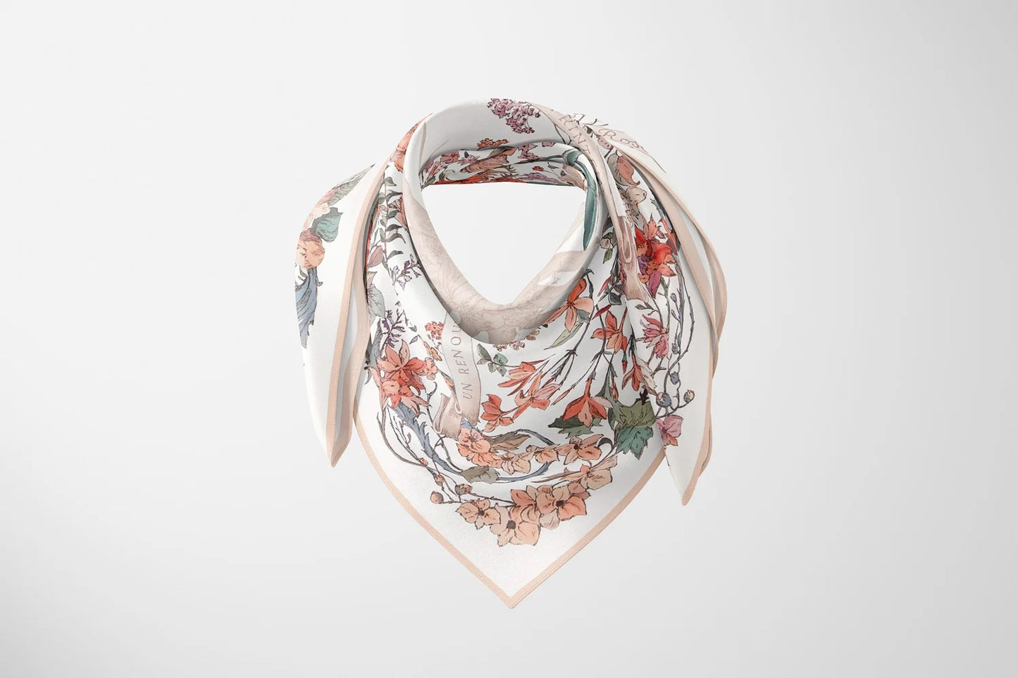 Le Soleil Strawberry Silk Scarf