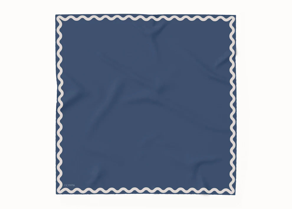 Sophie Washed Denim Sky Silk Scarf