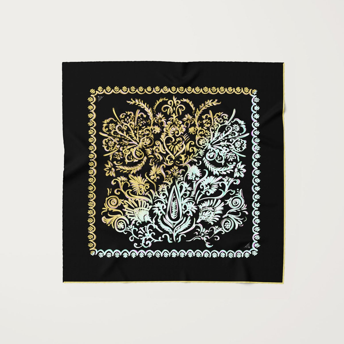 Asteri Melani Citron Silk Scarf