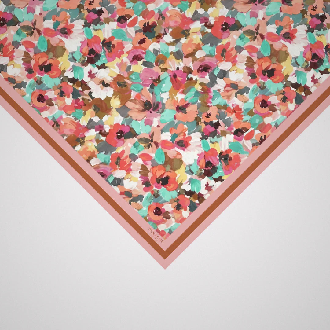 Petal Reverie Silk Scarf