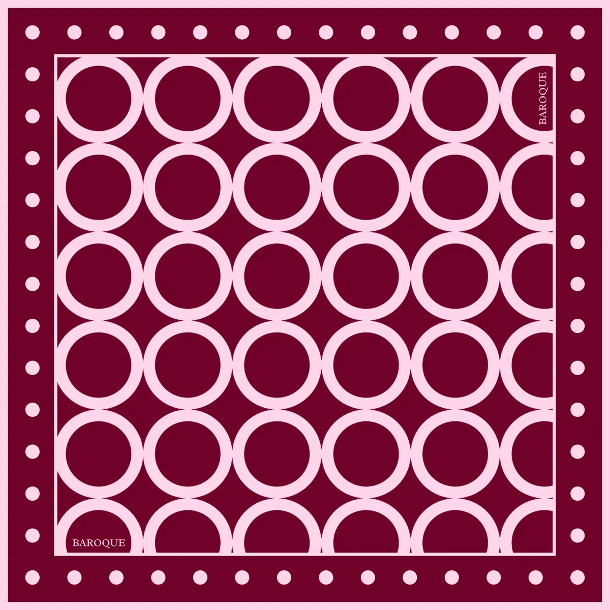 Dotty Berries Embellished Silk Scarf