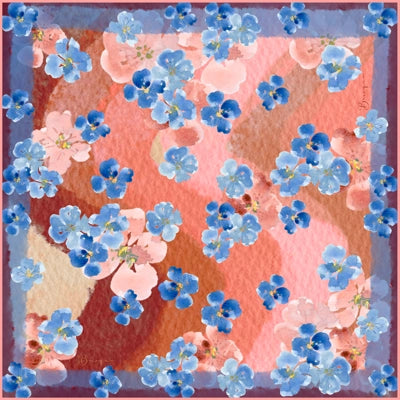 Fountain of Flowers Silk Scarf