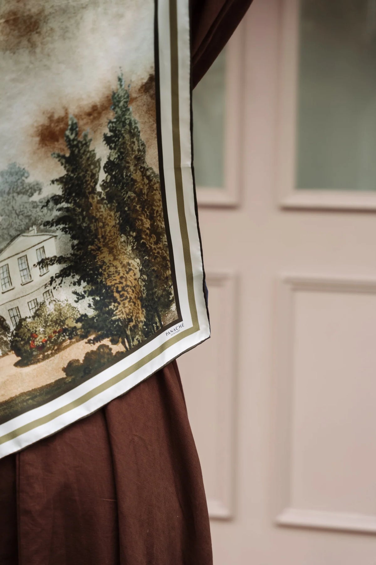 A Moody Moore House Silk Scarf