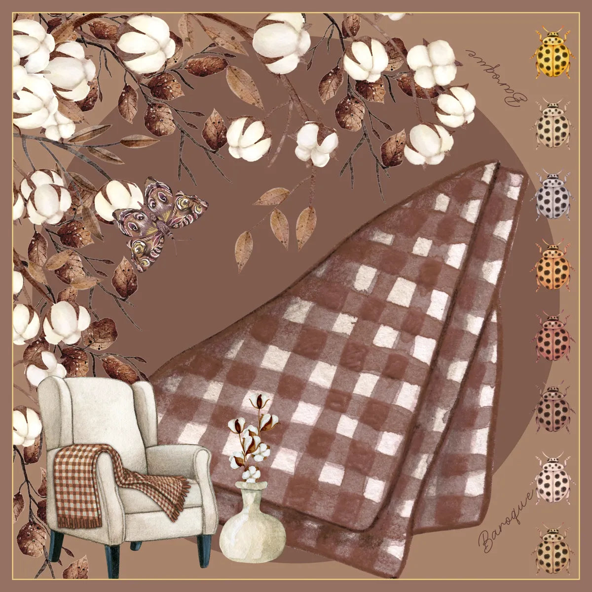 Relax, Ease Back Silk Scarf