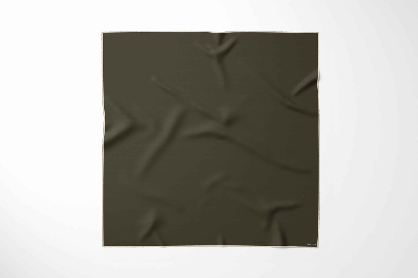Classic - Evergreen with Fawn Silk Scarf