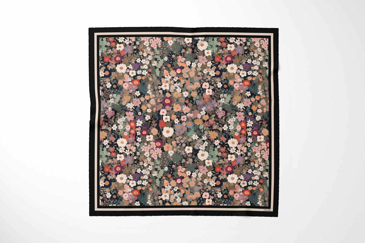 Macey in Black Silk Scarf