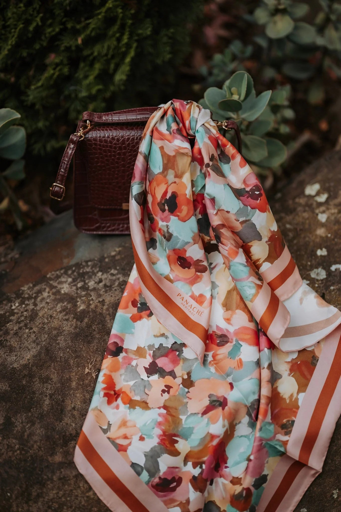 Petal Reverie Silk Scarf