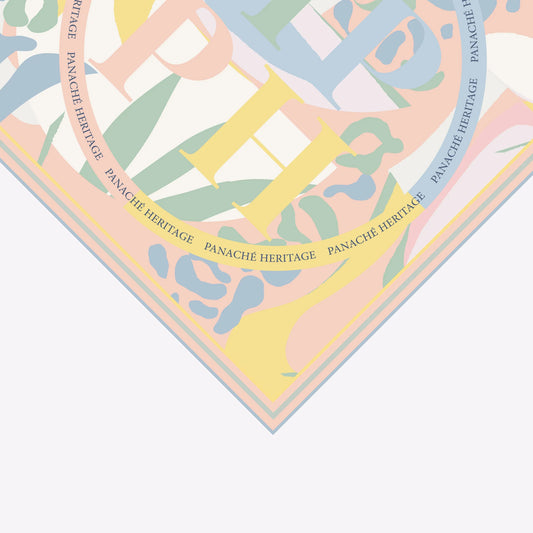 Pastel Leopard Silk Scarf
