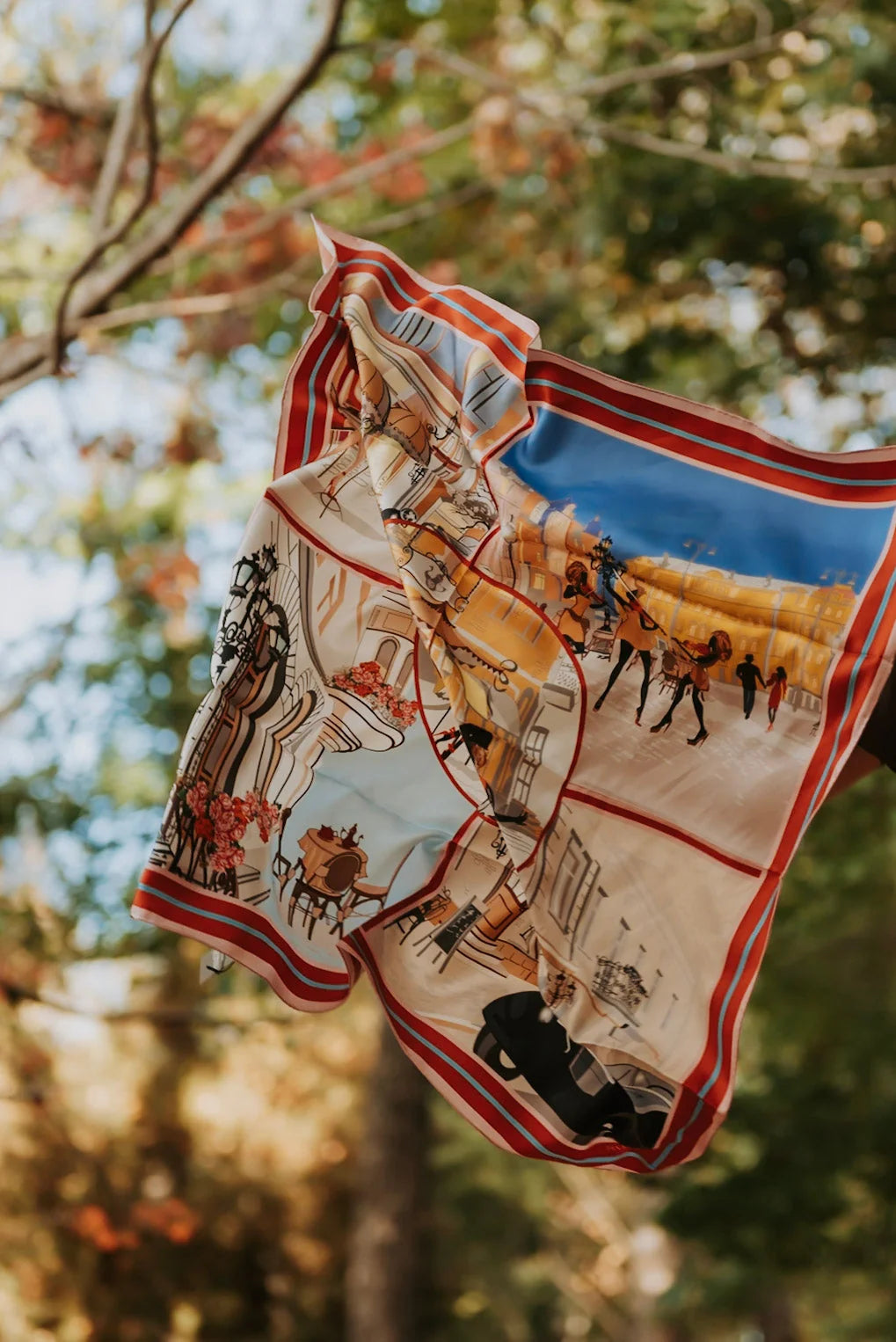 Tea in Paris Silk Scarf