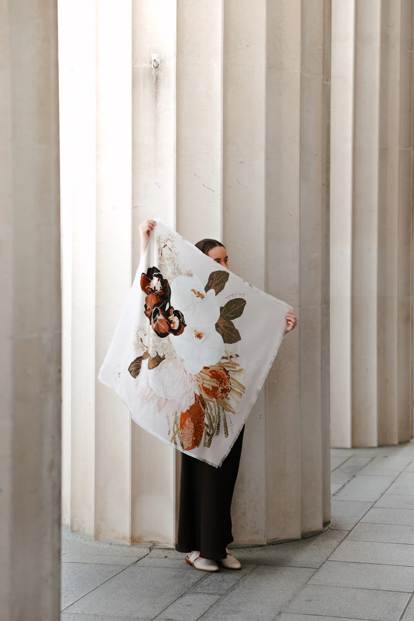 Protea Silk Scarf