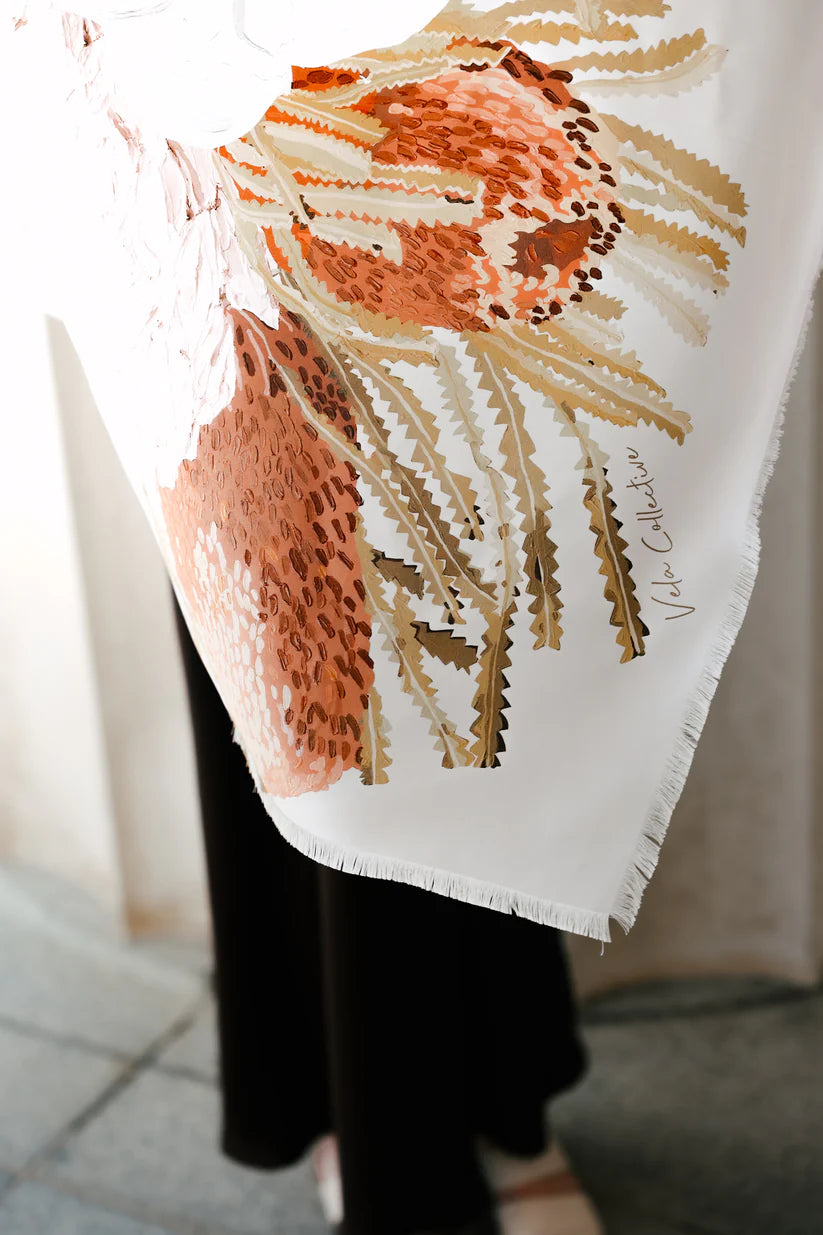 Protea Silk Scarf