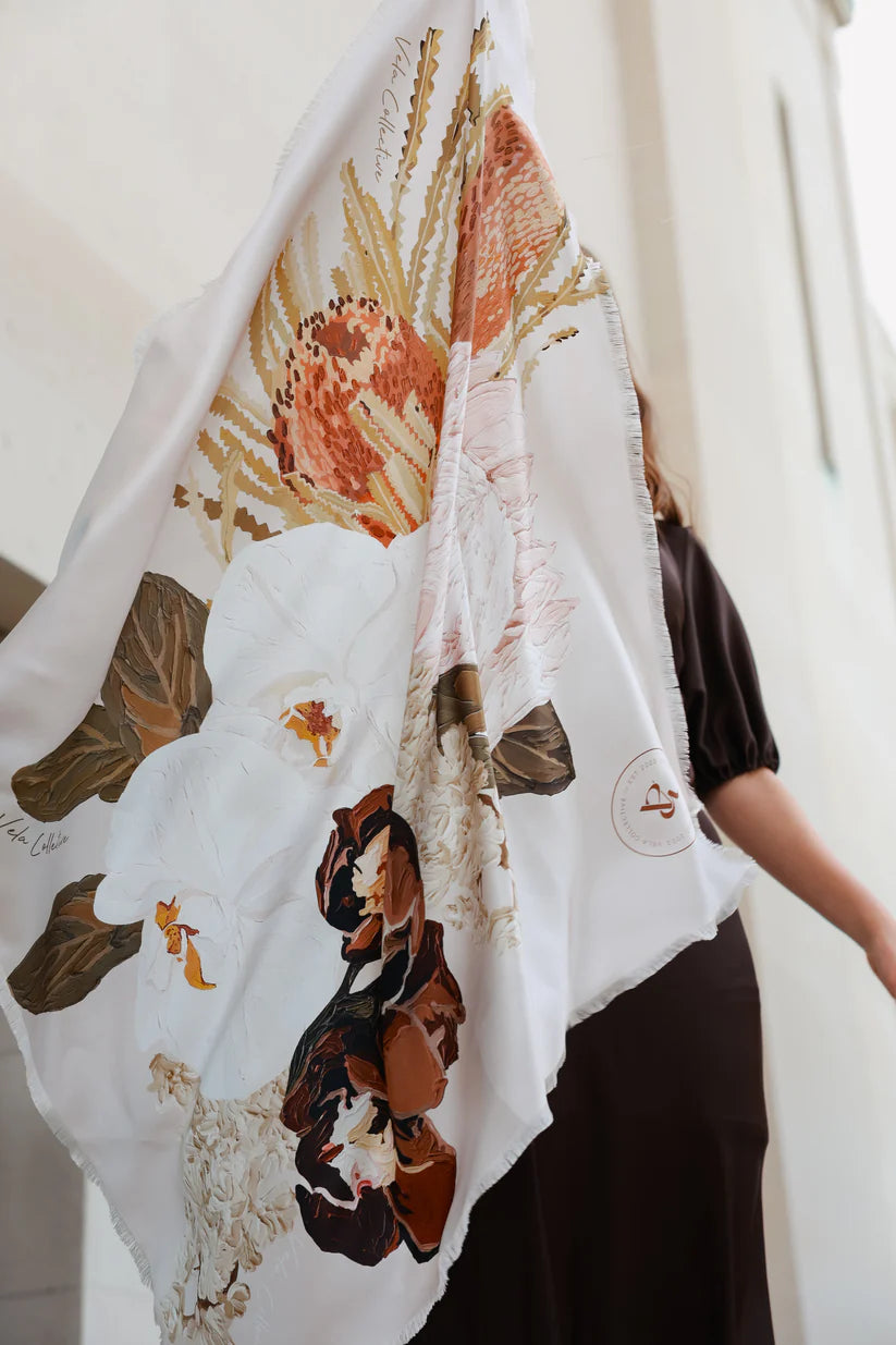 Protea Silk Scarf