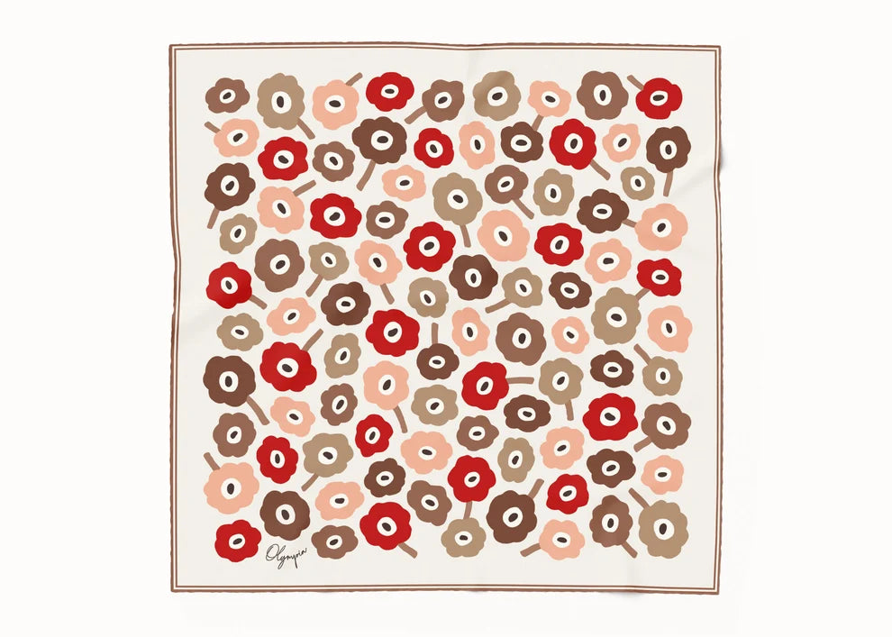 Amelie Toffee Apple SIlk Cotton Girls Scarf
