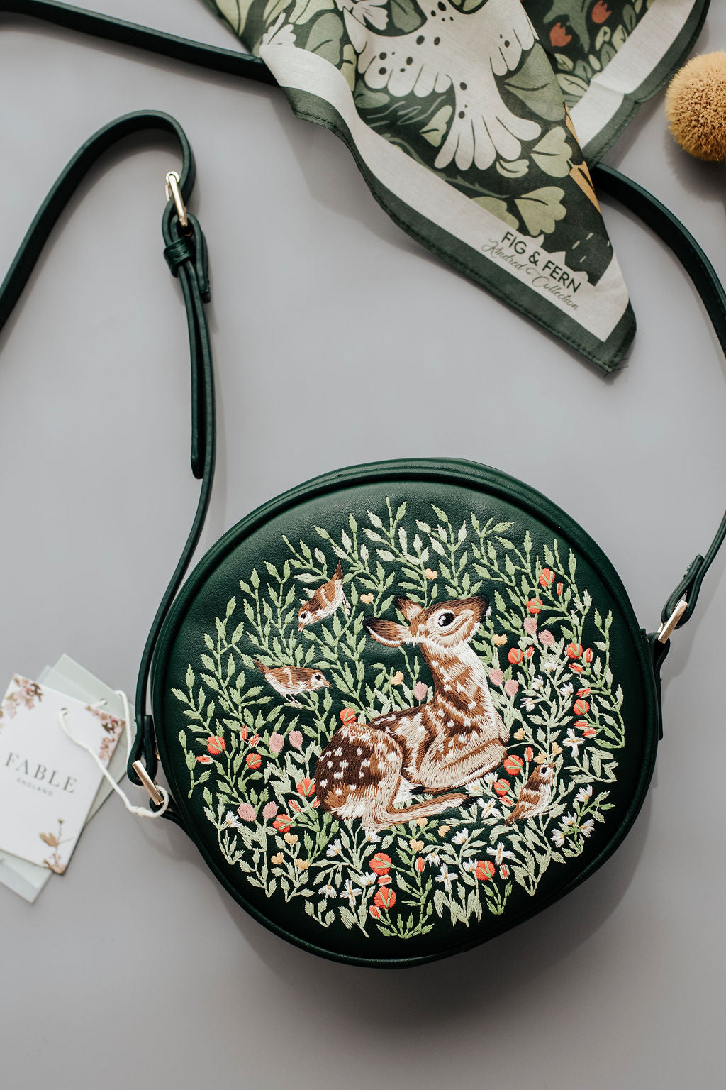 Fawn Green Bag & Girls Scarf Gift Pack