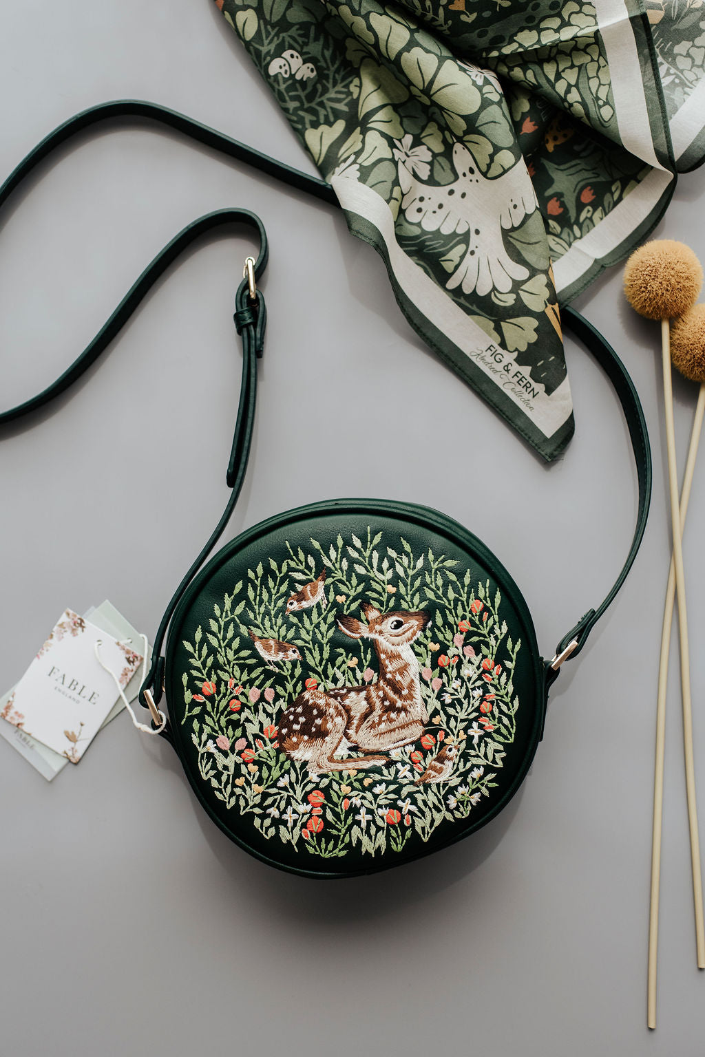 Fawn Green Bag & Girls Scarf Gift Pack