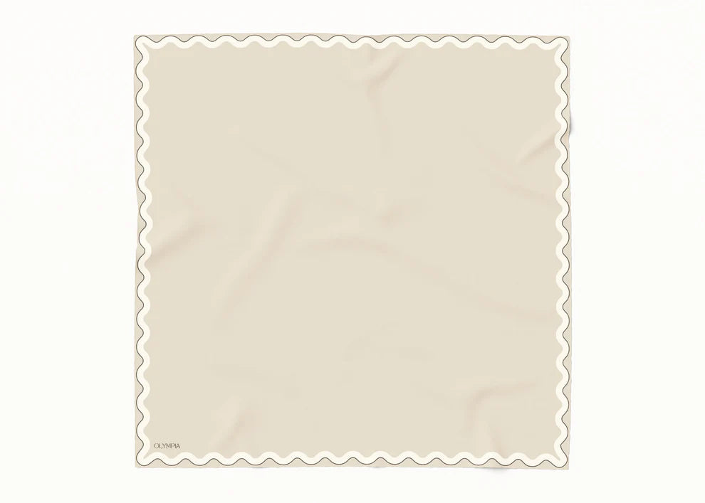 Sophie Linen/Half Ricecake Silk Scarf