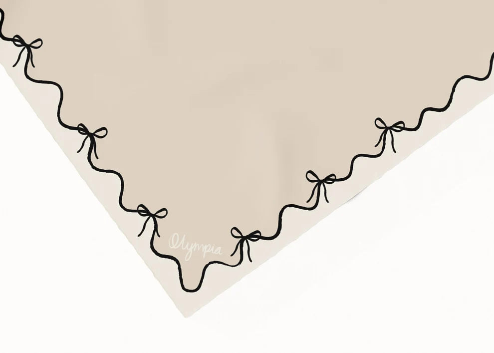 Emilia Bow Shell Silk Cotton Girls Scarf