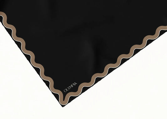 Sophie Ebony Bronze Silk Scarf
