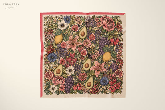 Blanche in Camellia Rose Silk Scarf
