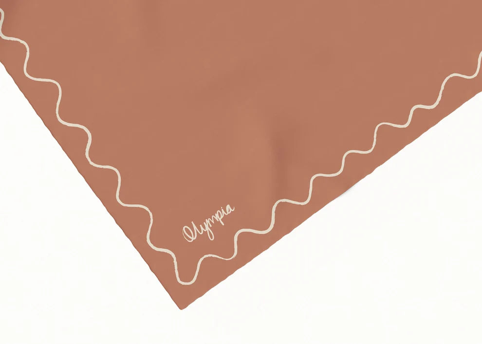 Emilia Copper Clay Silk Cotton Girls Scarf