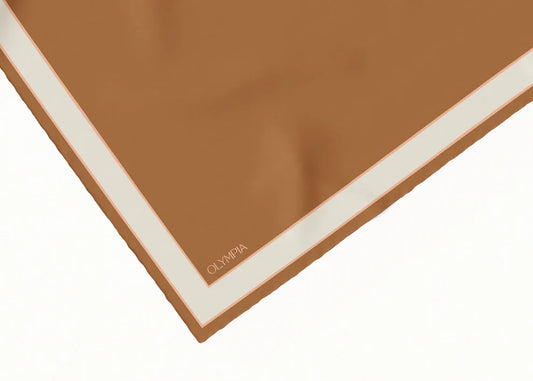 Delphine Iced Gingerbread Silk Scarf