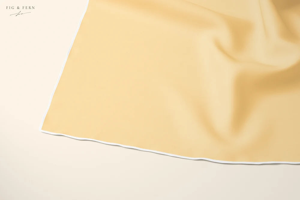 Classic - Buttercup with Ivory Hem
