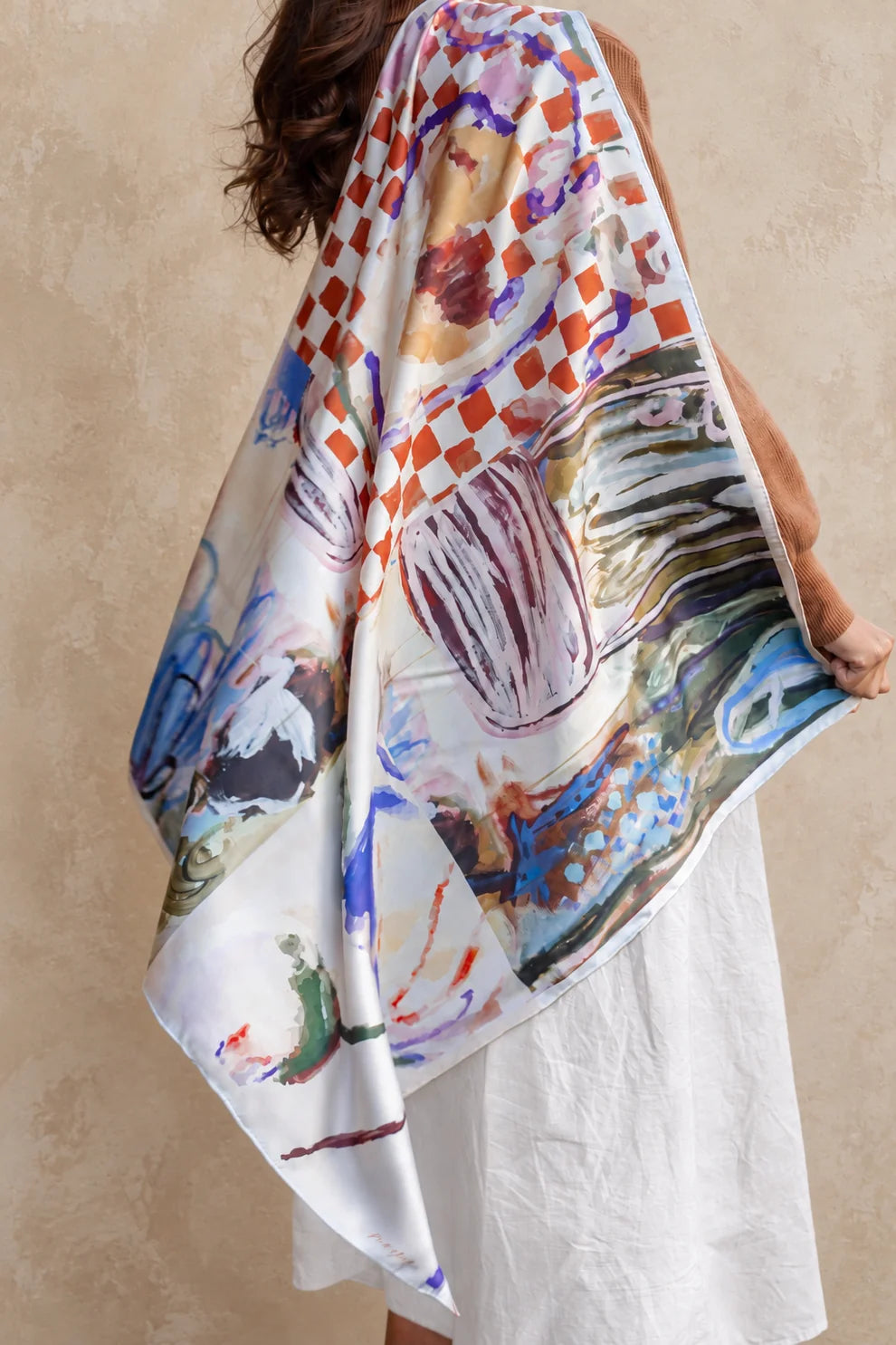 Violet Revival Silk Scarf