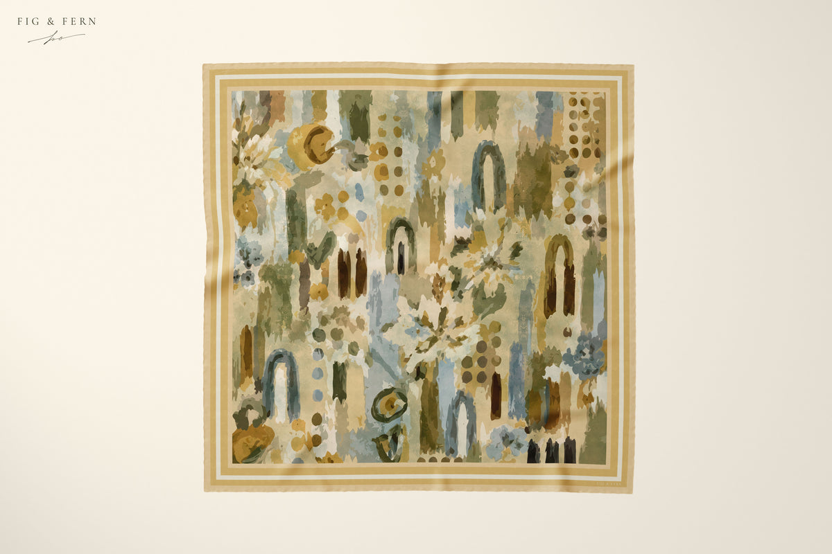 Dani in Barley Silk Scarf
