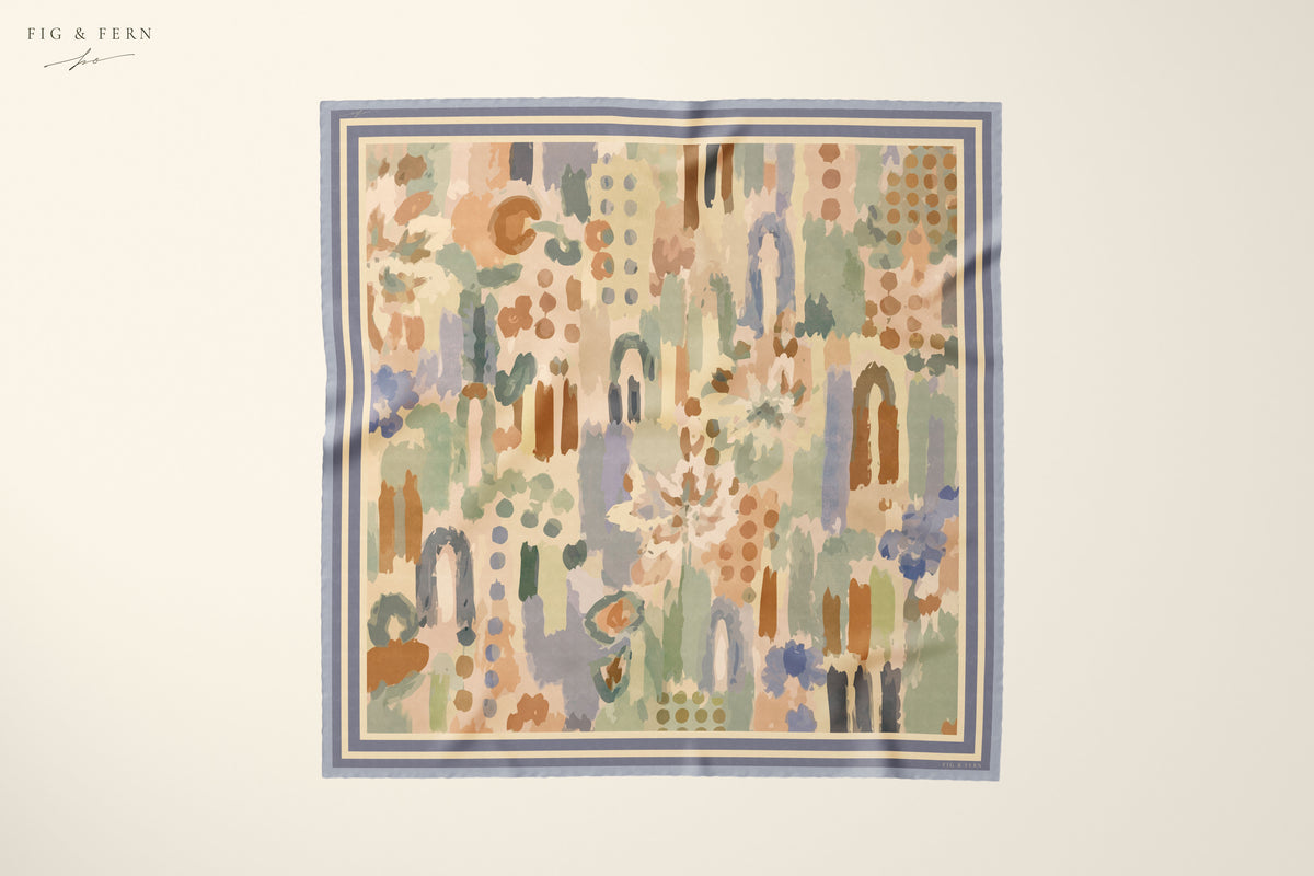 Dani in Paloma Silk Scarf