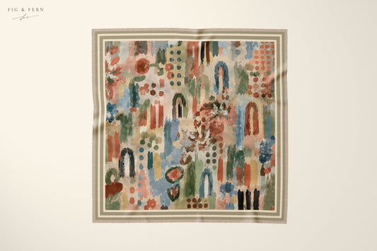 Dani in Patina Silk Scarf