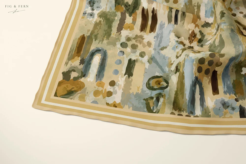 Dani in Barley Silk Scarf