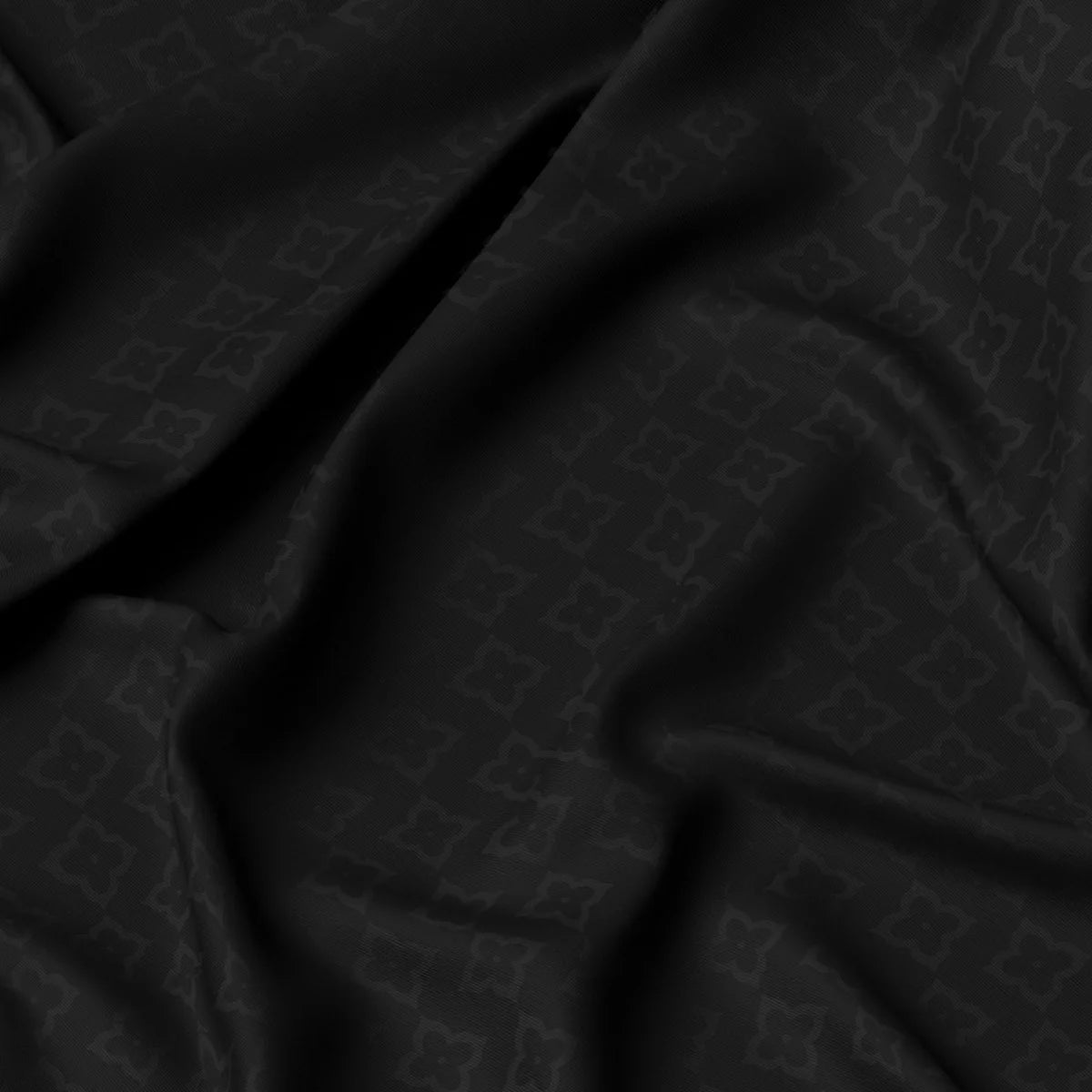 Essence Black Silk Scarf