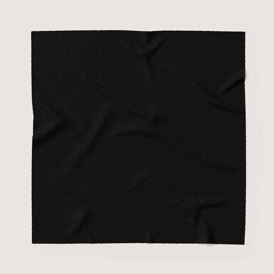 Essence Black Silk Scarf