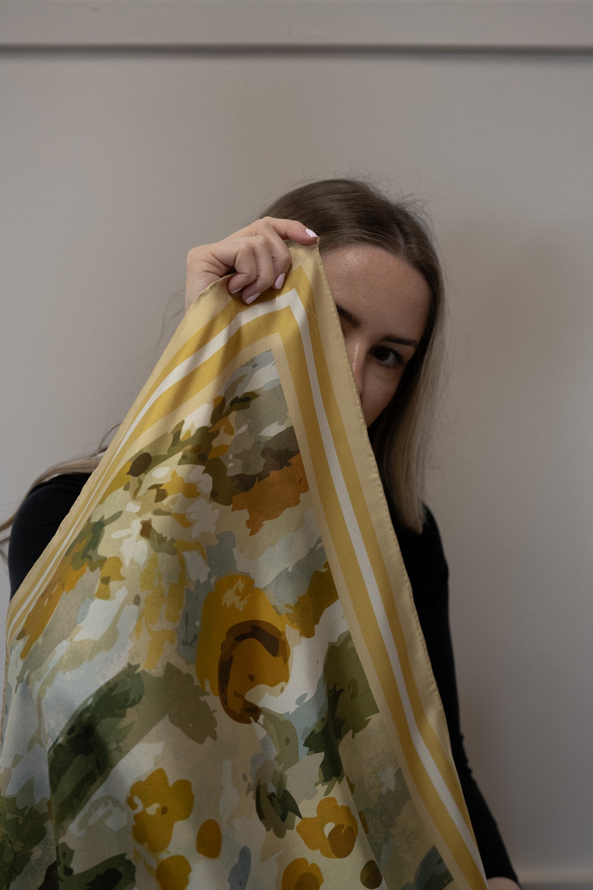 Dani in Barley Silk Scarf