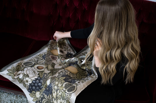 Blanche in Celadon Butter Silk Scarf