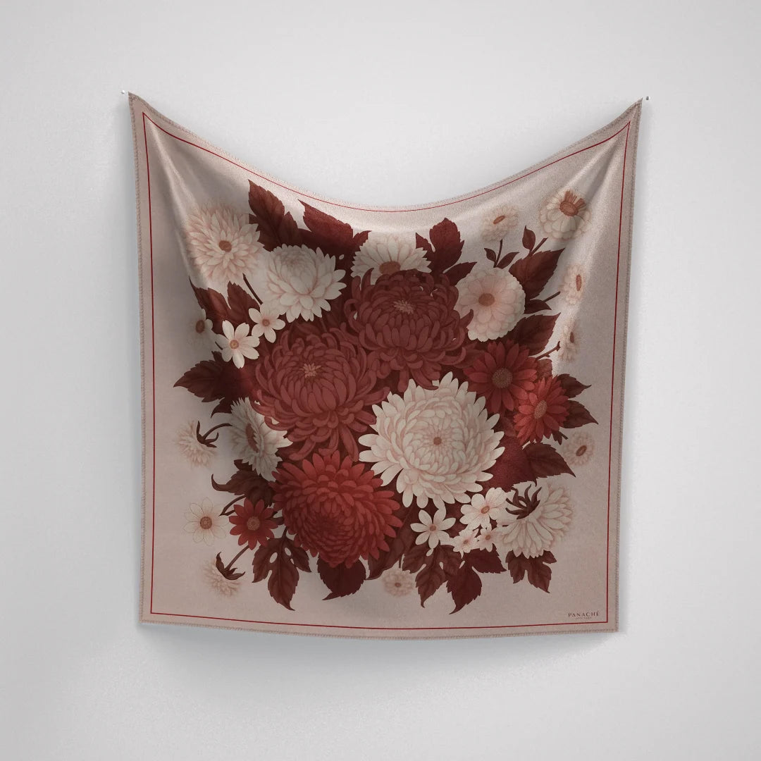 Bouquet Silk Scarf