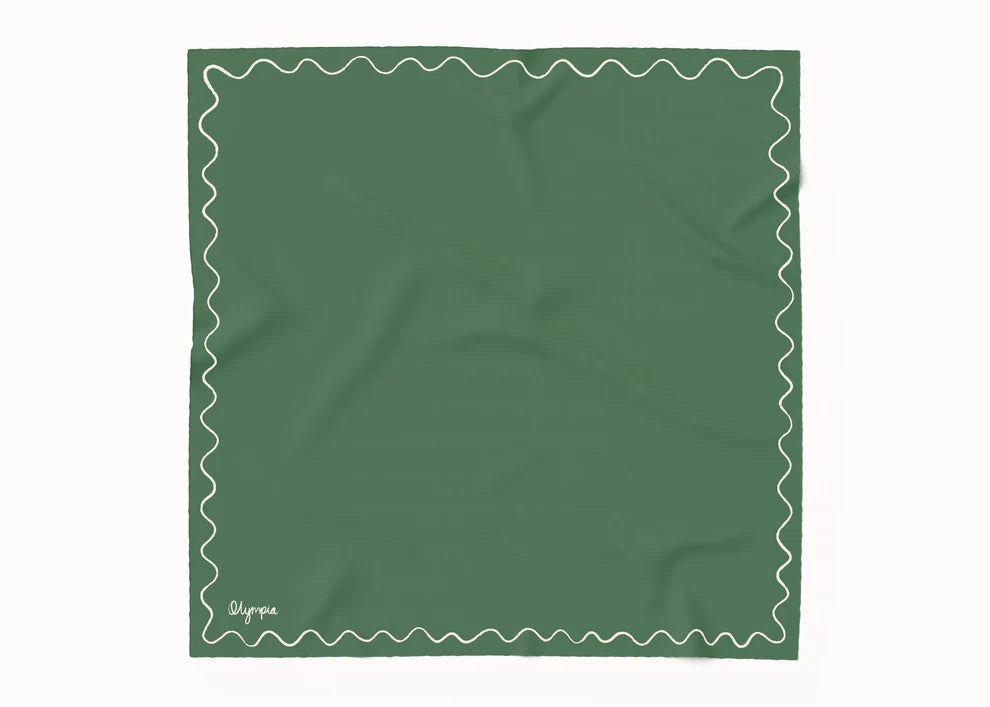 Emilia Pine Whisper Silk Cotton Girls Scarf