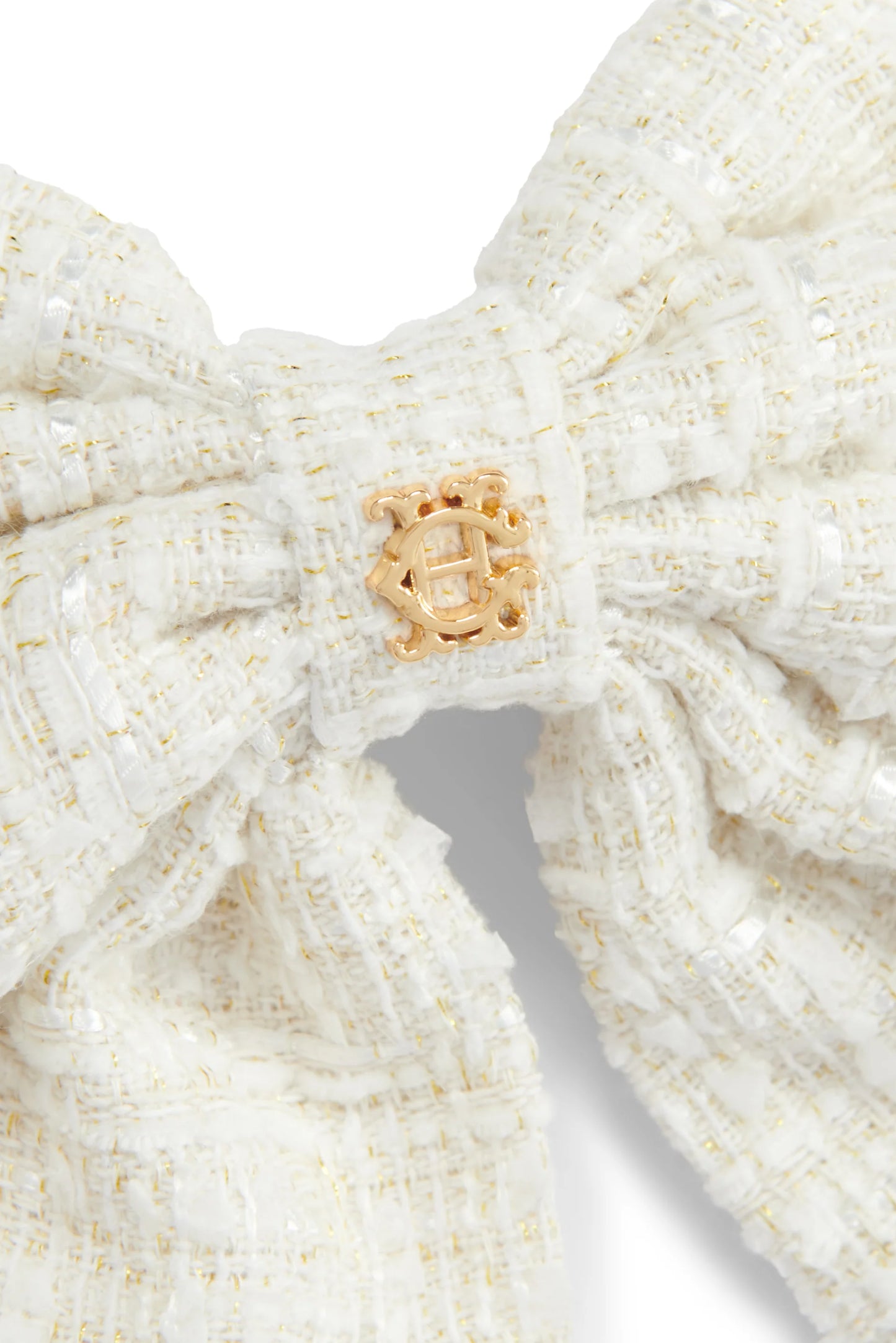Holland Cooper Boucle Bow - Cream