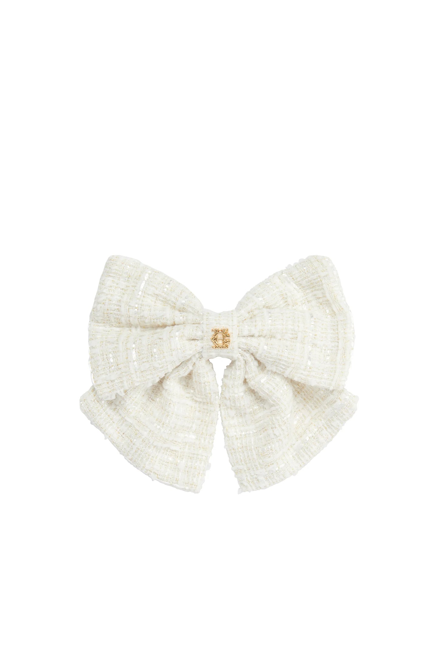 Holland Cooper Boucle Bow - Cream