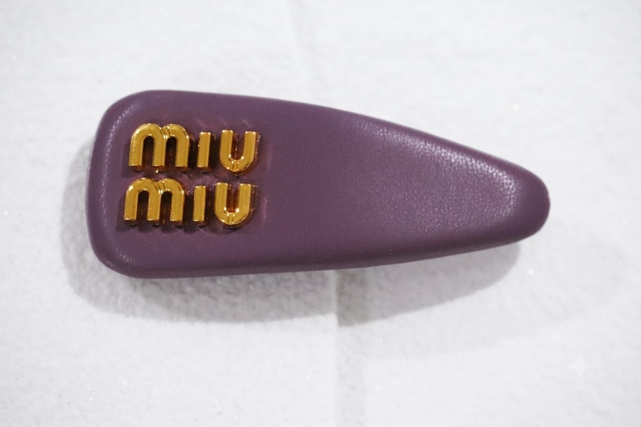 Mia Hair Snap Clip - Faux Leather